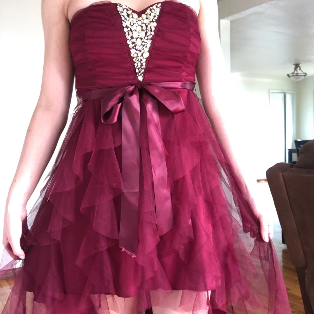 High-Low Ruffle dress
